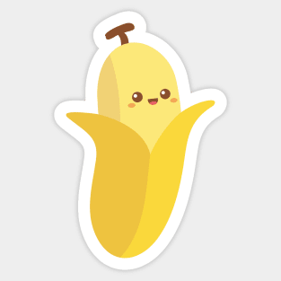 Cute Happy Banana Fruit Sticker